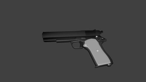 Low Poly Pistol preview image